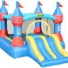 Happy Hop Τραμπολίνο Castle Bouncer Με Διπλή Τσουλήθρα (9512) -Ηλεκτροκίνητα Κατάστημα 201083