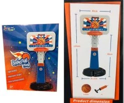 Blue Toys Παιδική μπασκέτα Basketball Hoop 125 εκ. (MKK266460) -Ηλεκτροκίνητα Κατάστημα 201394 2