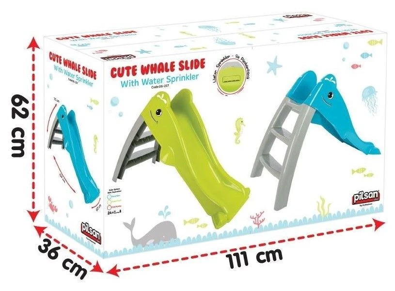 Pilsan Τσουλήθρα Water Slide Green 129x60x75 εκ. (06-227) 5 Pilsan Τσουλήθρα Water Slide Green 129x60x75 εκ. (06-227) - Image 3