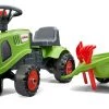 Falk Παιδικό Τρακτέρ Claas 212C Πράσινο και Καρότσα (212C)