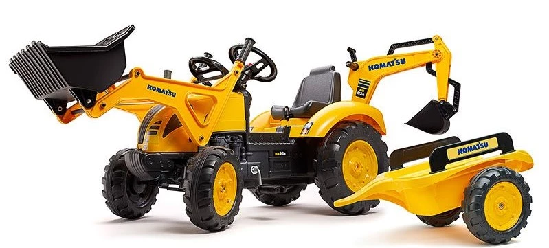 Falk Παιδικός Τρακτέρ Komatsu WB93R με Διπλό Εκσκαφέα και Καρότσα (2086Y) 7 Falk Παιδικός Τρακτέρ Komatsu WB93R με Διπλό Εκσκαφέα και Καρότσα (2086Y) - Image 5