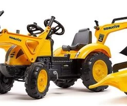 Falk Παιδικός Τρακτέρ Komatsu WB93R με Διπλό Εκσκαφέα και Καρότσα (2086Y)