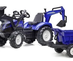 Falk Τρακτέρ 3090W New Holland με Διπλό Εκσκαφέα Μπλε και Καρότσα (3090W) -Ηλεκτροκίνητα Κατάστημα 216177 1