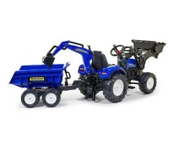 Falk Τρακτέρ 3090W New Holland με Διπλό Εκσκαφέα Μπλε και Καρότσα (3090W) -Ηλεκτροκίνητα Κατάστημα 216177 2