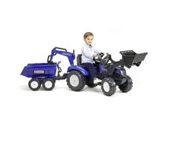 Falk Τρακτέρ 3090W New Holland με Διπλό Εκσκαφέα Μπλε και Καρότσα (3090W) -Ηλεκτροκίνητα Κατάστημα 216177 3