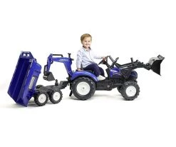 Falk Τρακτέρ 3090W New Holland με Διπλό Εκσκαφέα Μπλε και Καρότσα (3090W) -Ηλεκτροκίνητα Κατάστημα 216177 5