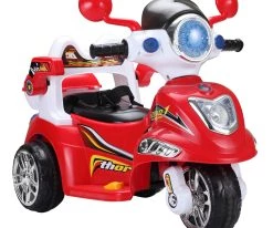 MG Toys Μπαταριοκινητη Μηχανη 6 Volt Κοκκινη Για Παιδια (412153)