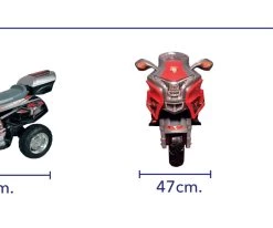 MG Toys Μπαταριοκινητη Mg Μηχανη 6 Volt Μαυρο Με Κοκκινο Χρωμα Για Παιδια (412156) -Ηλεκτροκίνητα Κατάστημα 412156 2