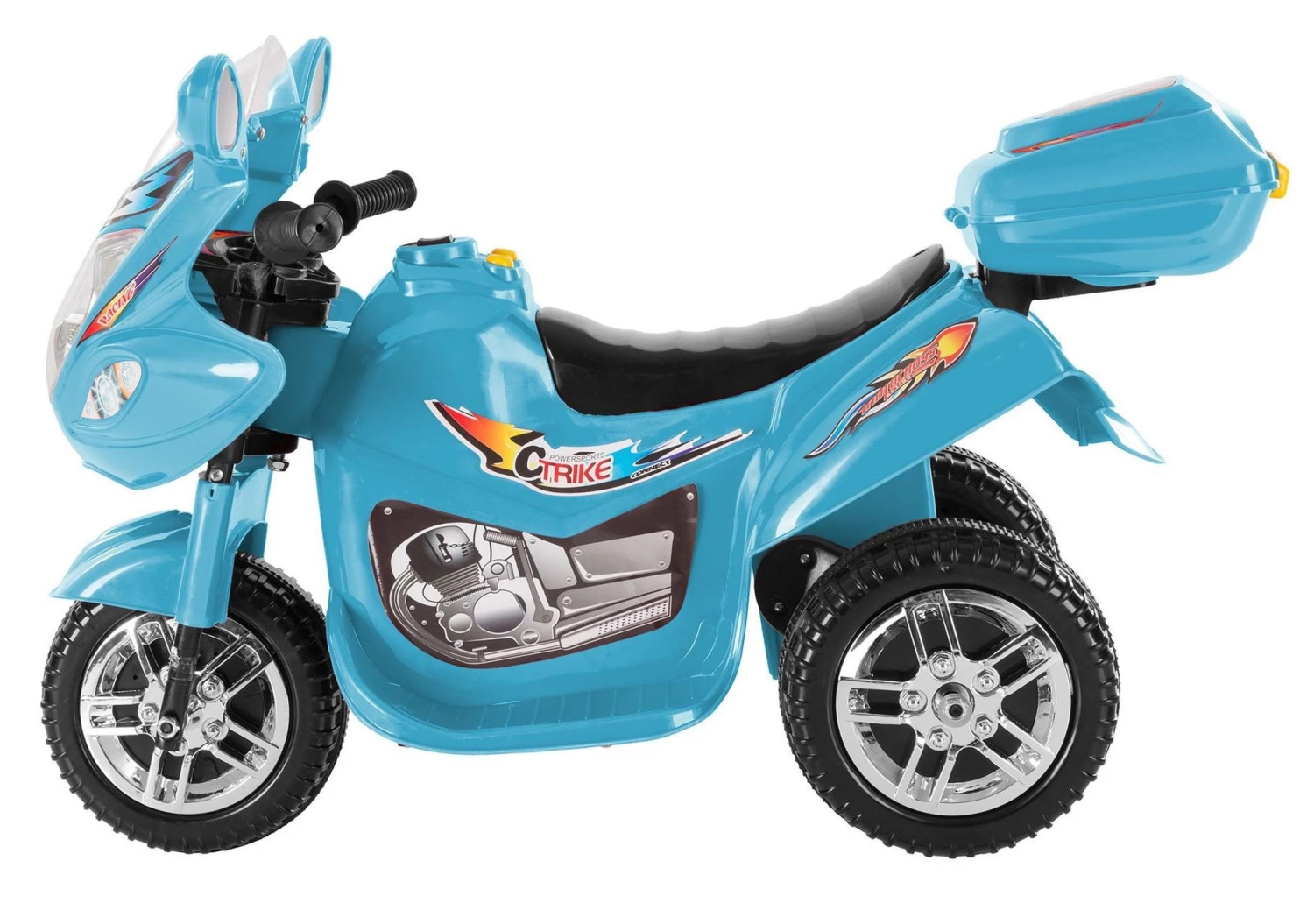 MG Toys Μπαταριοκινητη Μηχανη Mini Motorcycle 6 Volt Μπλε Για Παιδια (412178) 4 MG Toys Μπαταριοκινητη Μηχανη Mini Motorcycle 6 Volt Μπλε Για Παιδια (412178) - Image 2
