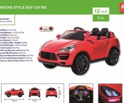 MG Toys Τηλεκατευθυνομενο Μπαταριοκινητο Αυτοκινητο R/C 12V 7Ah Kokkino Για Παιδια (412184) -Ηλεκτροκίνητα Κατάστημα 412184 2