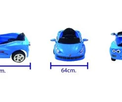 MG Toys Τηλεκατευθυνομενο Μπαταριοκινητο Αυτοκινητο Style Μπλε 6V Για Παιδια (412186) -Ηλεκτροκίνητα Κατάστημα 412186 2