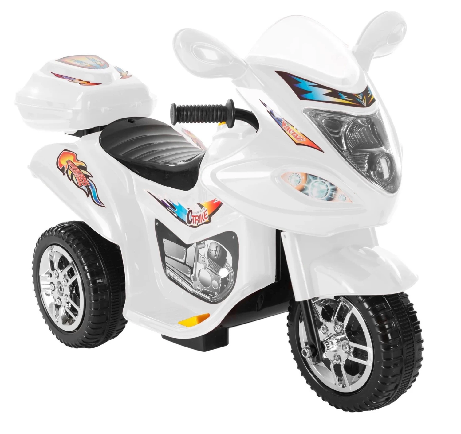 MG Toys Μπαταριοκινητη Μηχανη Mini Motorcycle 6 Volt Ασπρη Για Παιδια (412187) 3 MG Toys Μπαταριοκινητη Μηχανη Mini Motorcycle 6 Volt Ασπρη Για Παιδια (412187)
