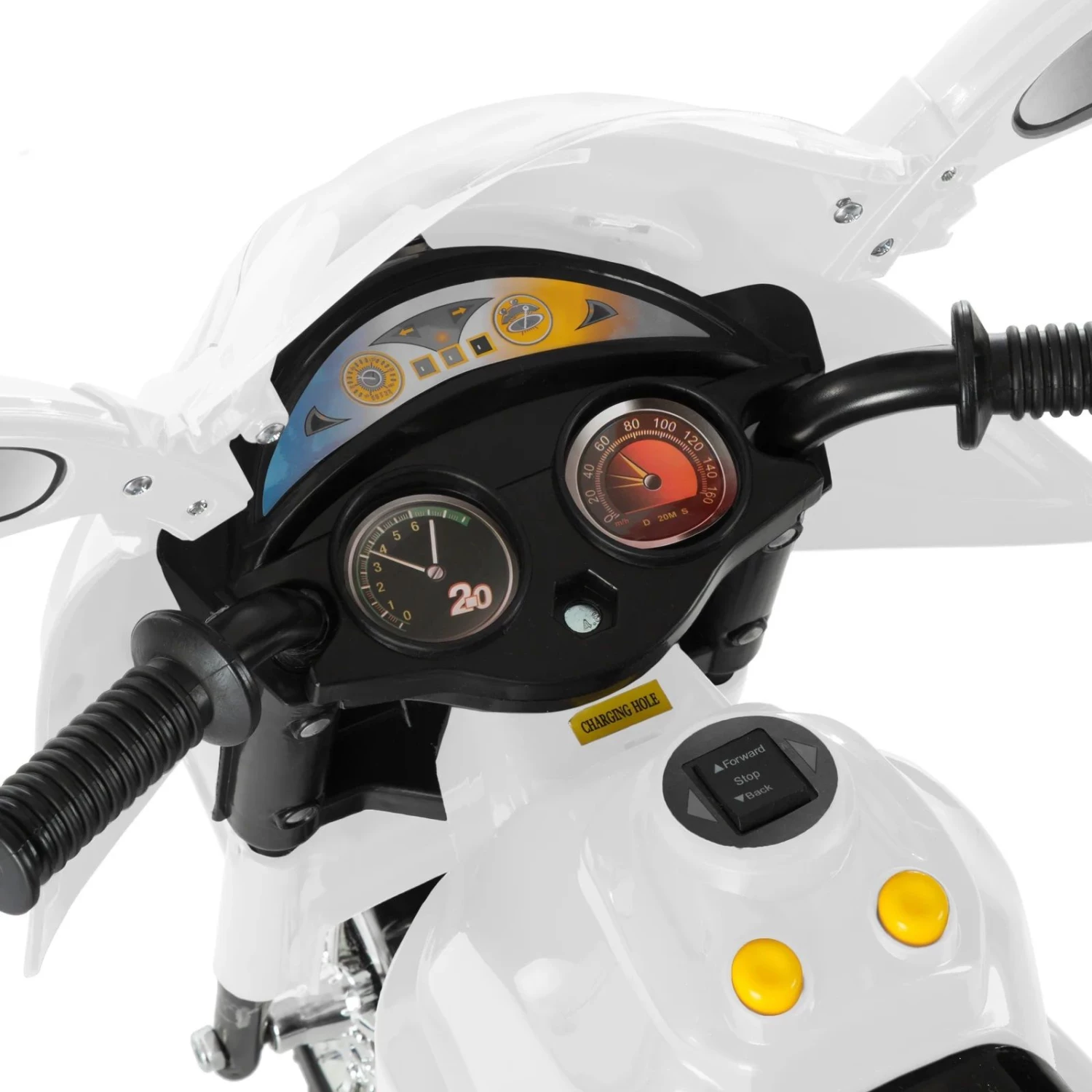 MG Toys Μπαταριοκινητη Μηχανη Mini Motorcycle 6 Volt Ασπρη Για Παιδια (412187) 7 MG Toys Μπαταριοκινητη Μηχανη Mini Motorcycle 6 Volt Ασπρη Για Παιδια (412187) - Image 5