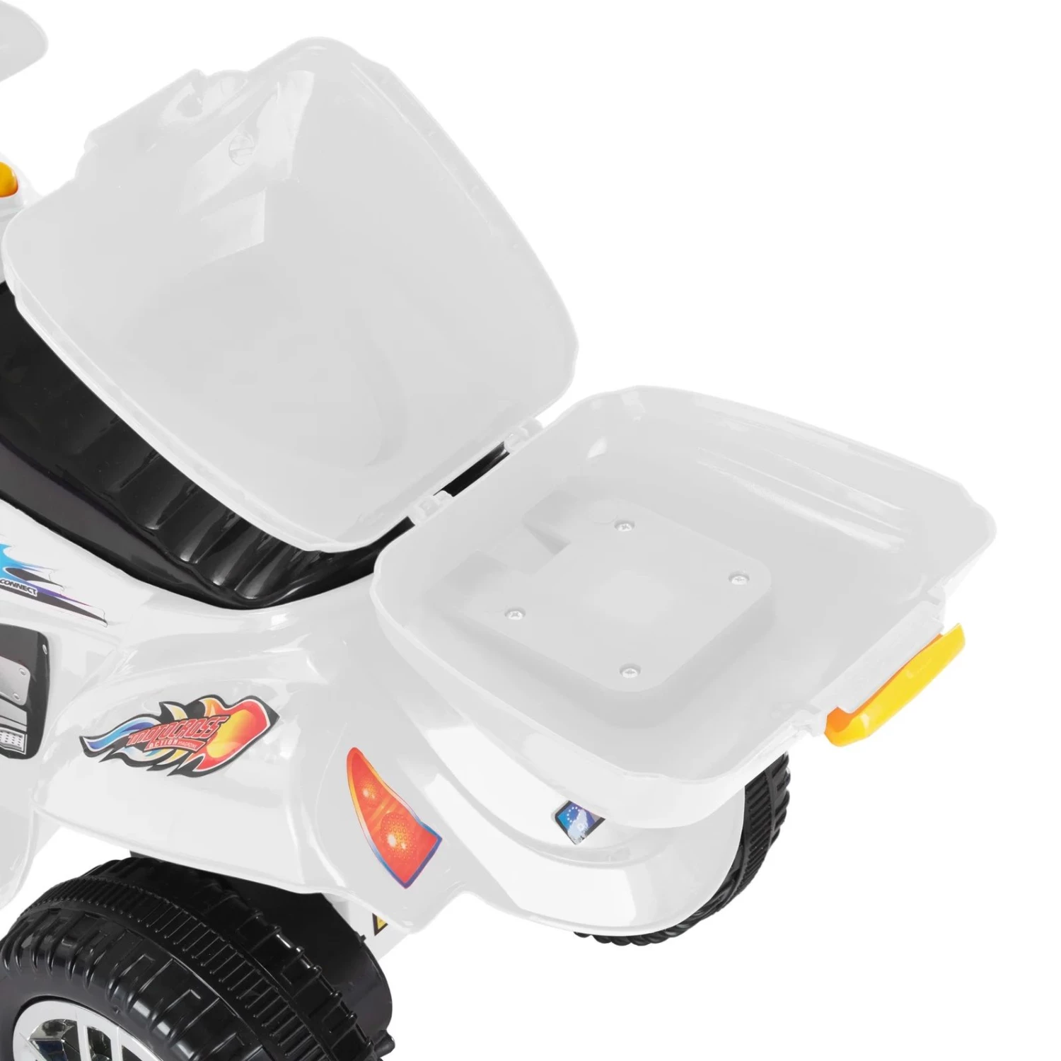 MG Toys Μπαταριοκινητη Μηχανη Mini Motorcycle 6 Volt Ασπρη Για Παιδια (412187) 9 MG Toys Μπαταριοκινητη Μηχανη Mini Motorcycle 6 Volt Ασπρη Για Παιδια (412187) - Image 7