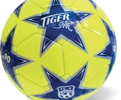 Star Μπαλα Ποδοσφαιρου Tiger Pro Κιτρινη-Μπλε Αστερια (734)