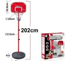 Blue Toys Παιδικη Μπασκετα Flashing Enter Basketball Με Βαση 202 Εκατοστα Οεμ (MKG126074)