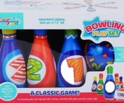 Blue Toys Bowling Set Με 8 Μαλακες Κορινες Και Μπαλα (MKJ134224)