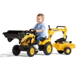 Falk 2076N Komatsu Φορτωτής+Εκσκαφέας Με Καρότσα Κίτρινο (2-5 Ετών) (2076N) -Ηλεκτροκίνητα Κατάστημα 687708 2