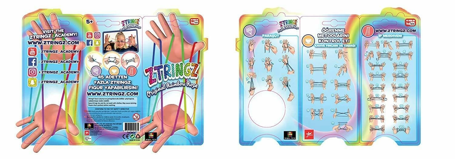 AS το καλό παιχνίδι Σχοινακι Ztringz Rainbow (1863-10107) 4 AS το καλό παιχνίδι Σχοινακι Ztringz Rainbow (1863-10107) - Image 2