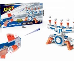 Blue Toys Όπλο Με Κινούμενο Στόχο Dart League Focus X-Target Blaster Gun Με Μηχανισμό Ροής Αέρα. (MKK636495)